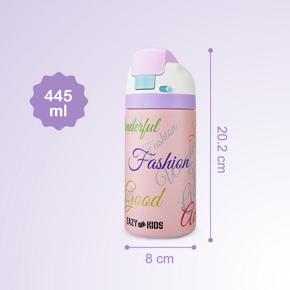 Eazy Kids 445ml Success Bling Stainless Steel Water Bottle