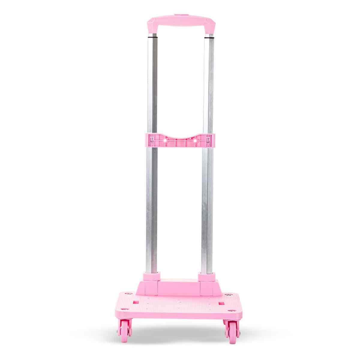 Eazy Kids Pink 4-Wheel School Bag Trolley