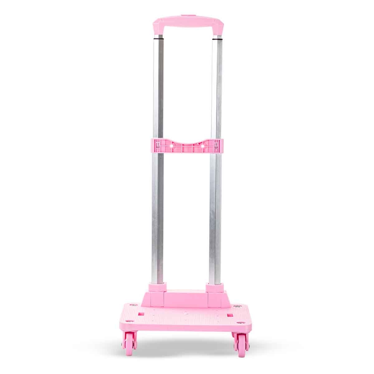 Eazy Kids Pink 4-Wheel School Bag Trolley