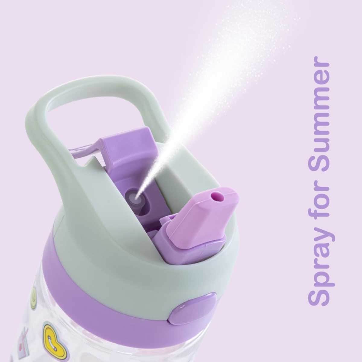 Eazy Kids 500ml Muffin Tritan Water Bottle with Spray
