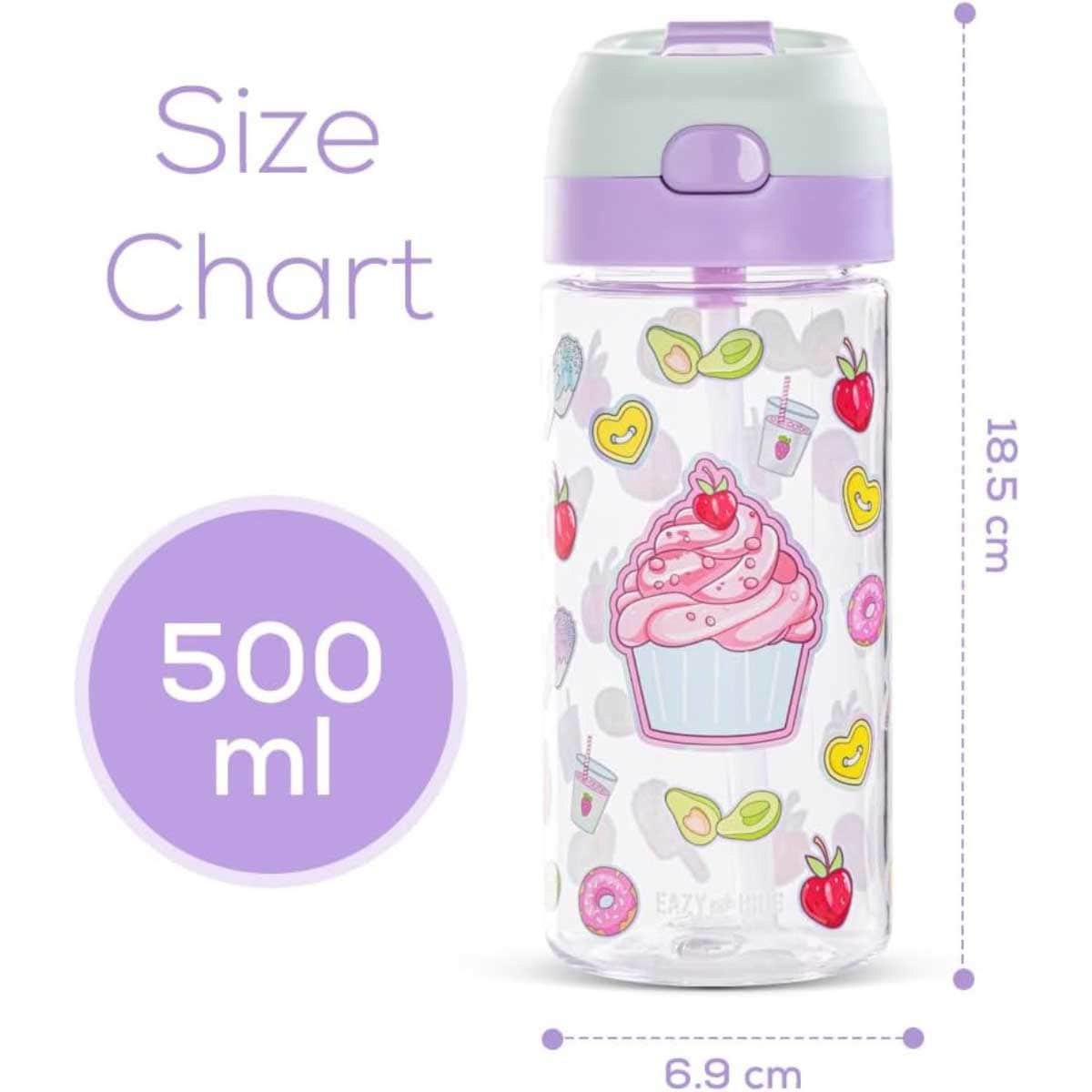 Eazy Kids 500ml Muffin Tritan Water Bottle with Spray