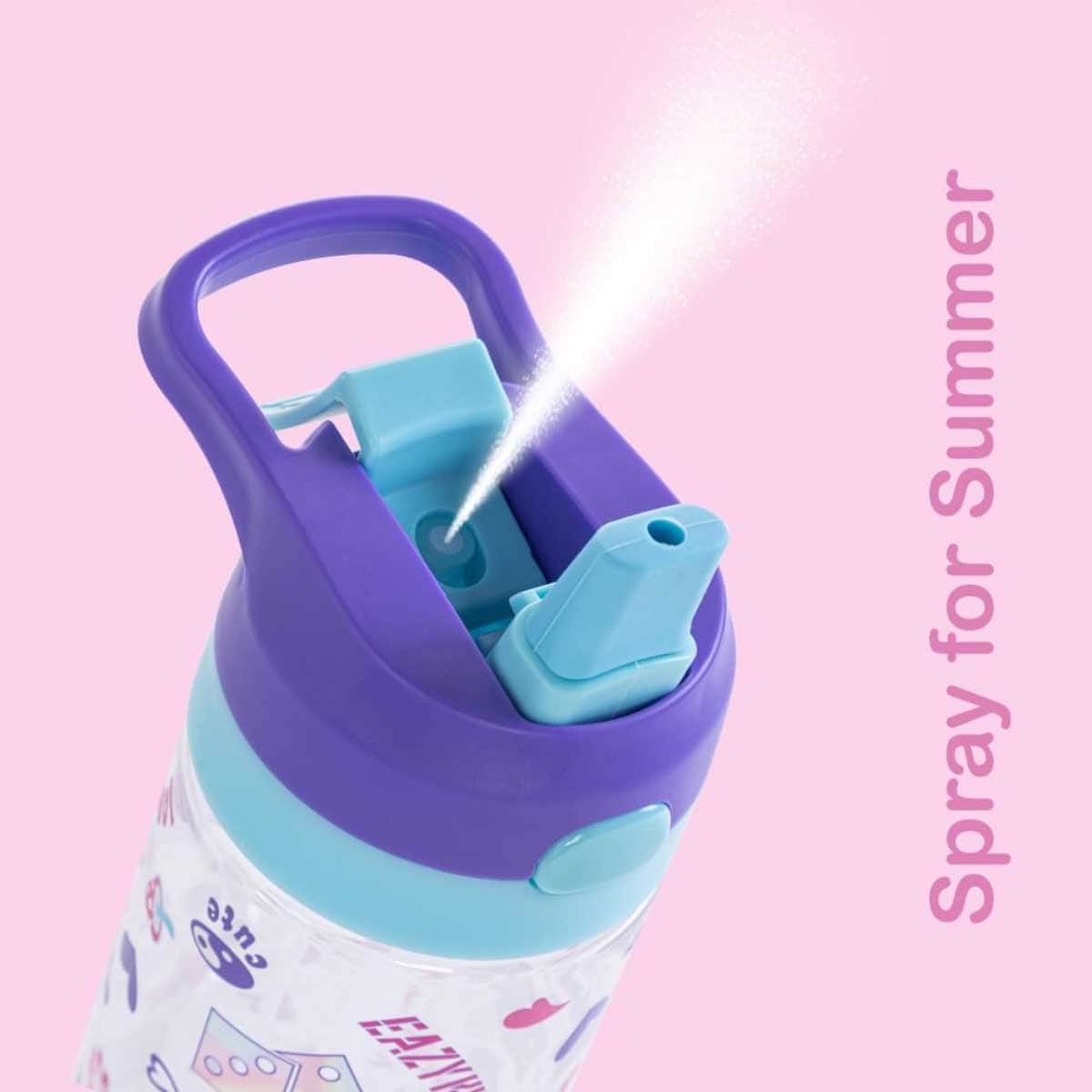 Eazy Kids 500ml Tritan Water Bottle with Spray