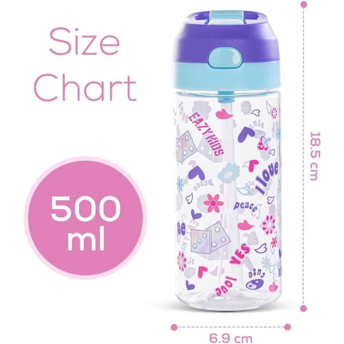 Eazy Kids 500ml Tritan Water Bottle with Spray