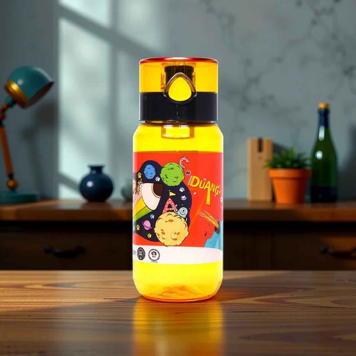 Eazy Kids 500ml Yellow Water Bottle Unisex, 3-4 Years