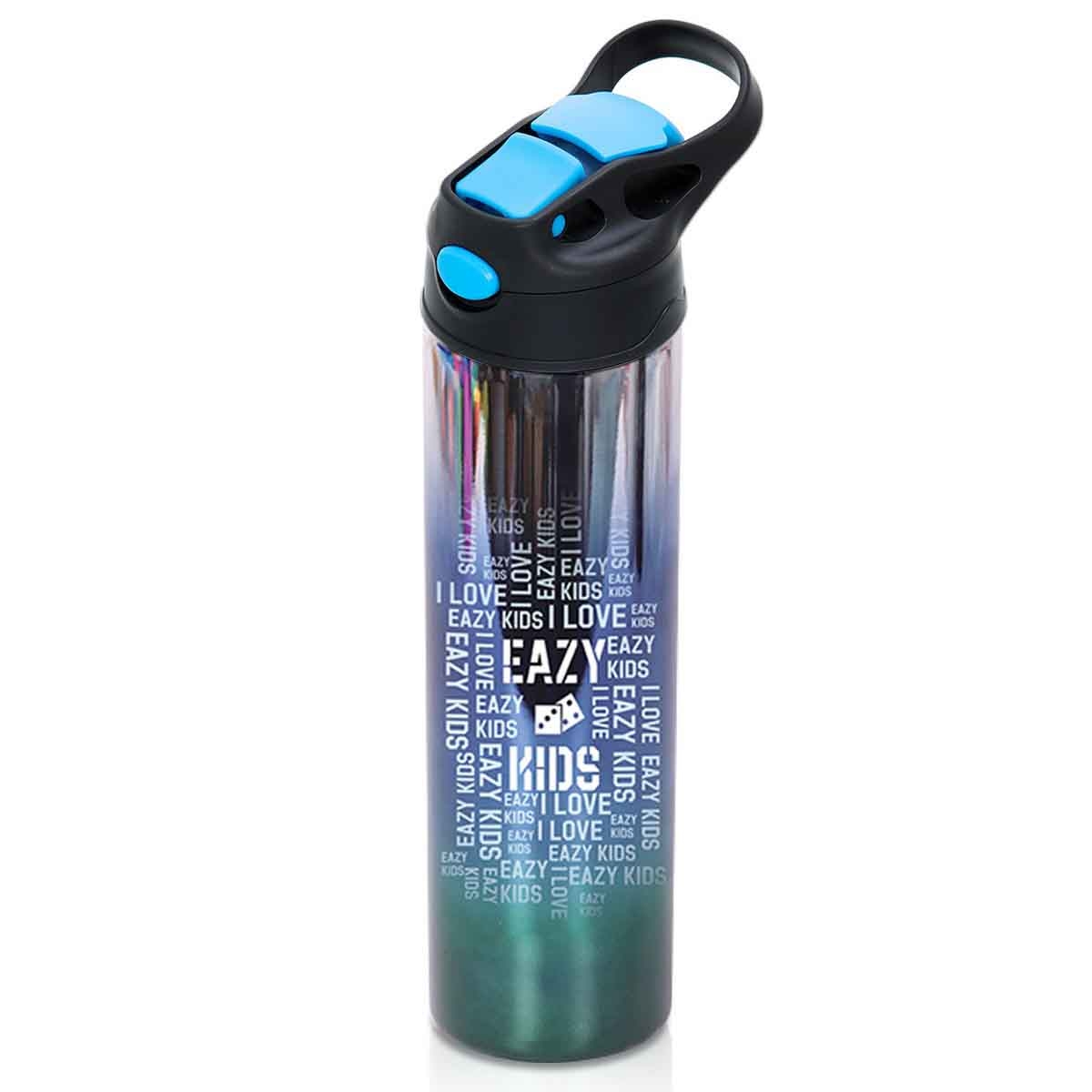 Eazy Kids 530ml Double Wall Stainless Steel Blue Water Bottle Unisex, 3-4 Years