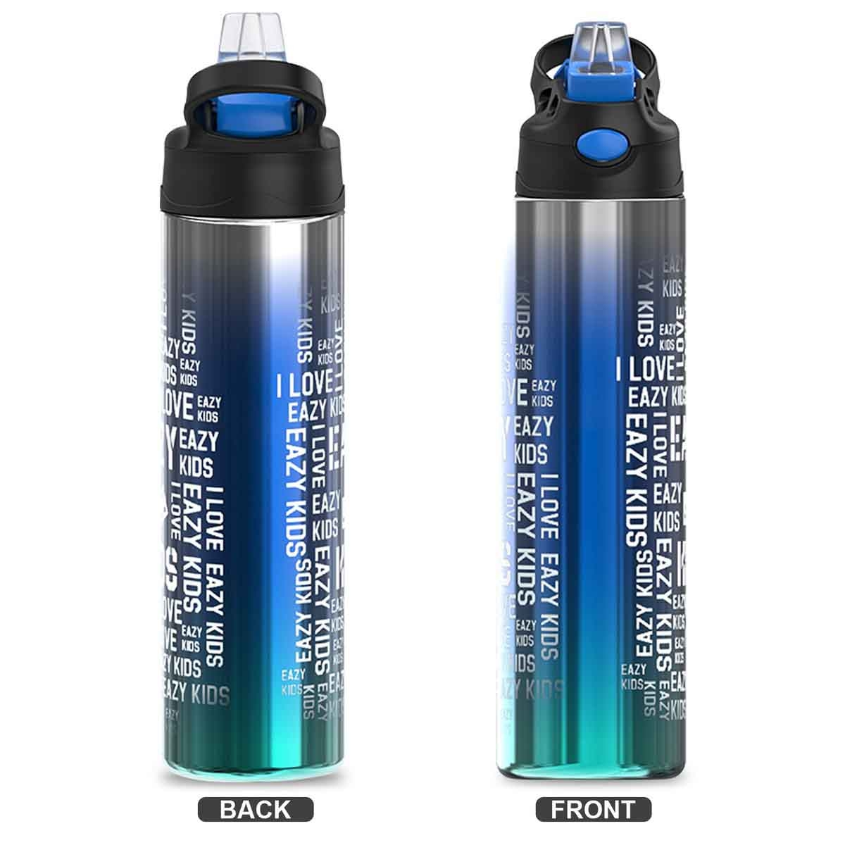 Eazy Kids 530ml Double Wall Stainless Steel Blue Water Bottle Unisex, 3-4 Years