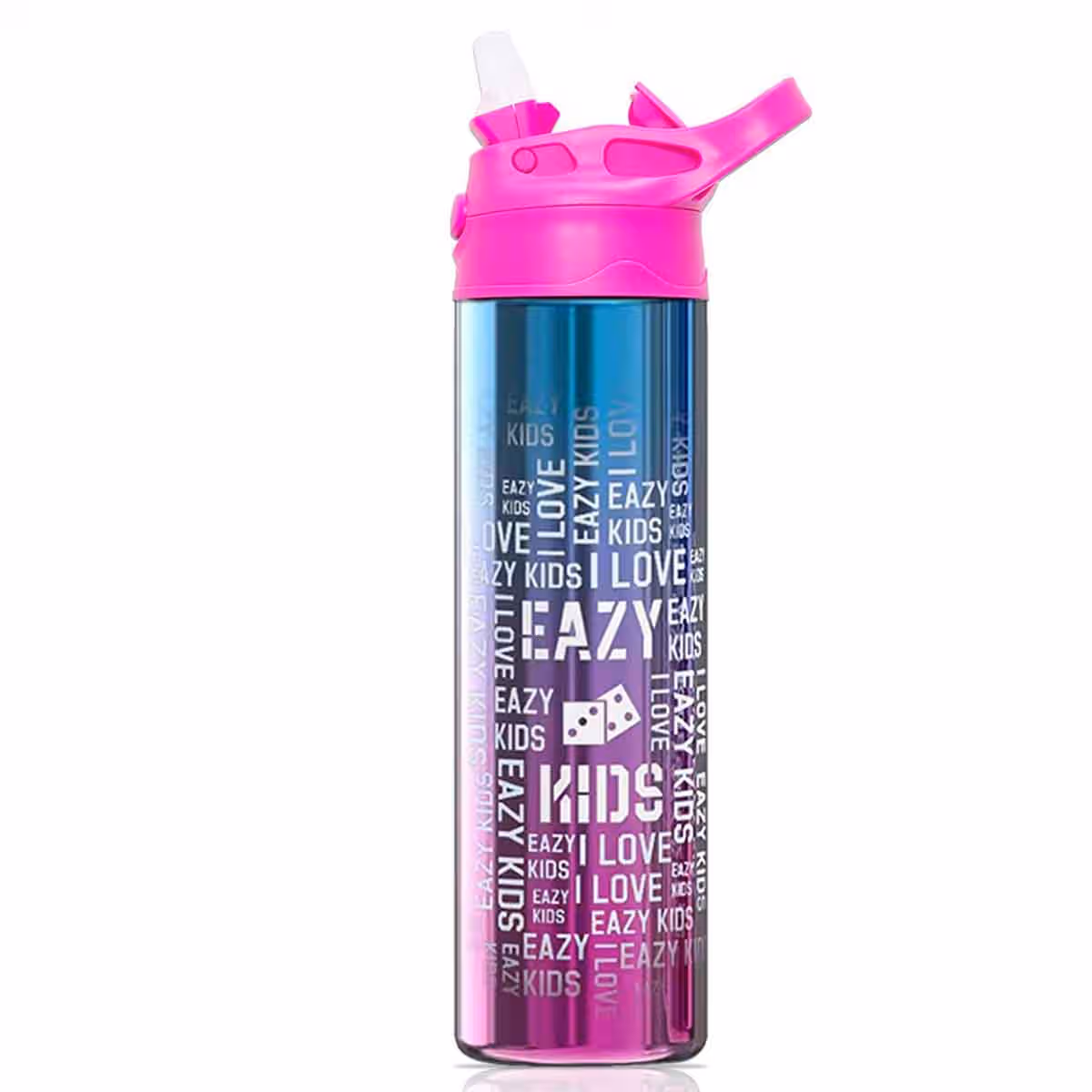 Eazy Kids 530ml Double Wall Stainless Steel Pink Water Bottle Unisex, 3-4 Years
