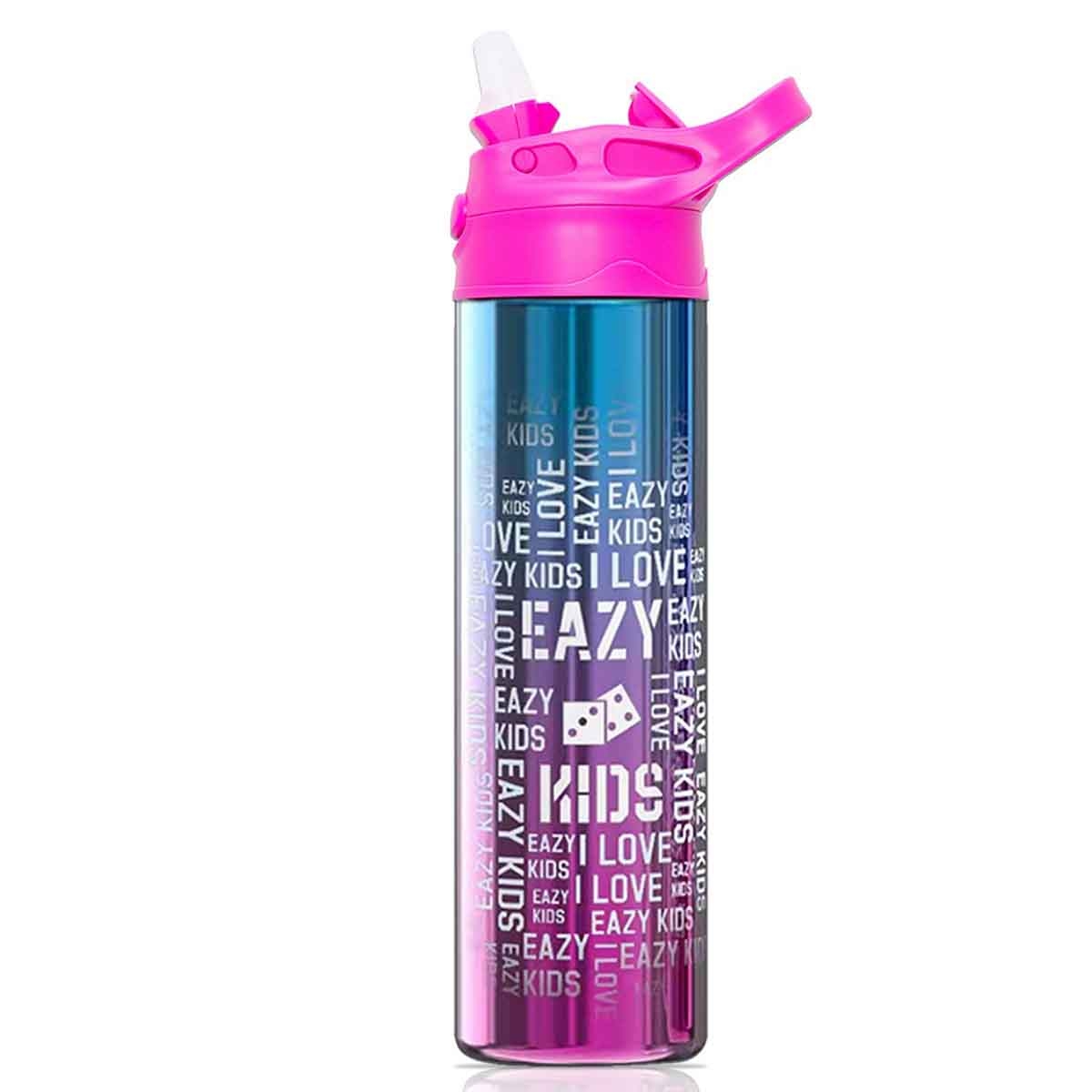 Eazy Kids 530ml Double Wall Stainless Steel Pink Water Bottle Unisex, 3-4 Years