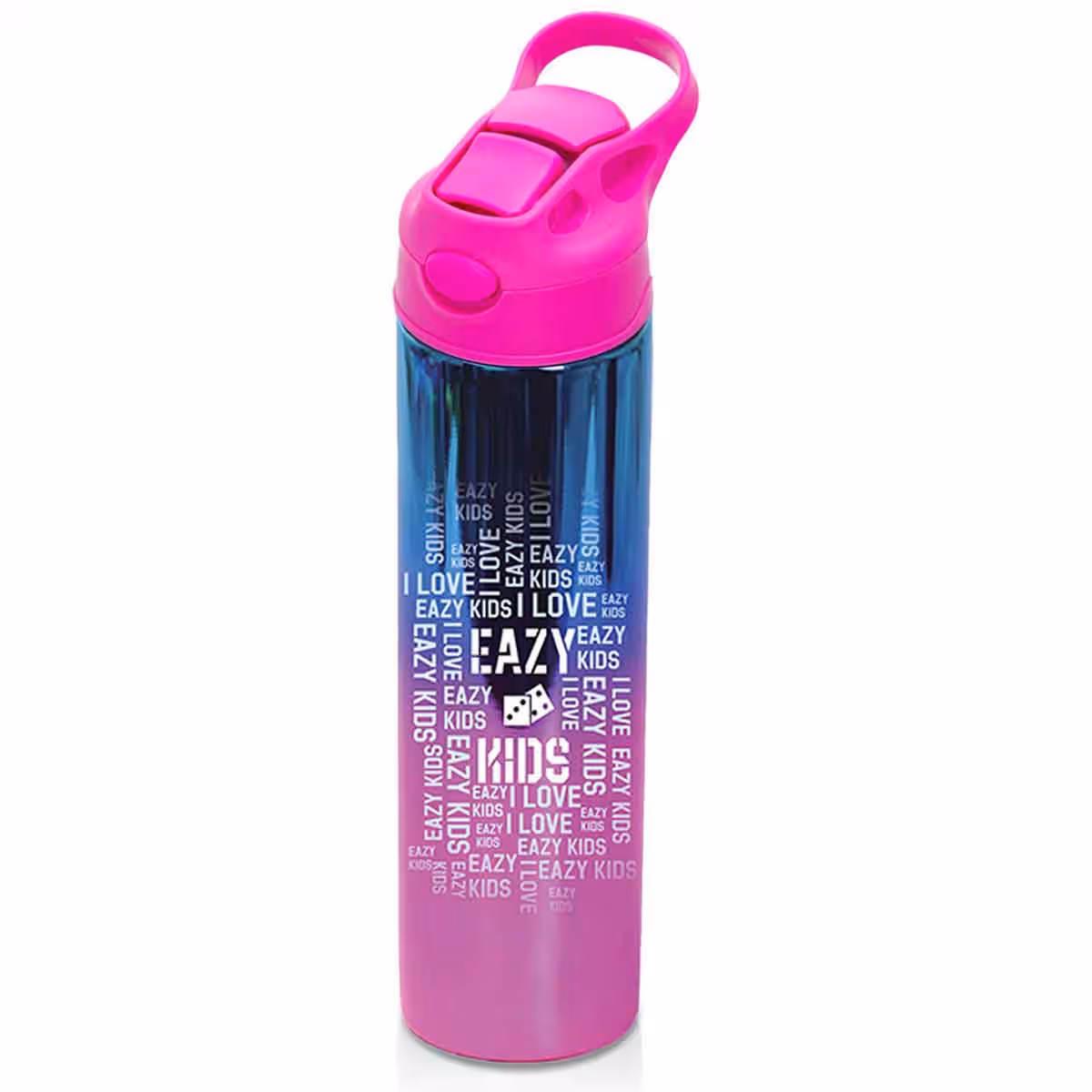 Eazy Kids 530ml Double Wall Stainless Steel Pink Water Bottle Unisex, 3-4 Years