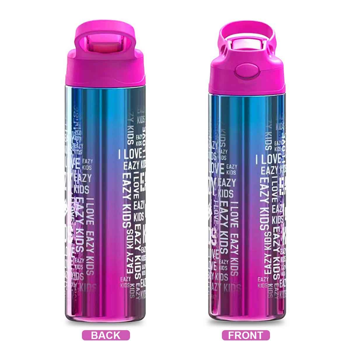 Eazy Kids 530ml Double Wall Stainless Steel Pink Water Bottle Unisex, 3-4 Years