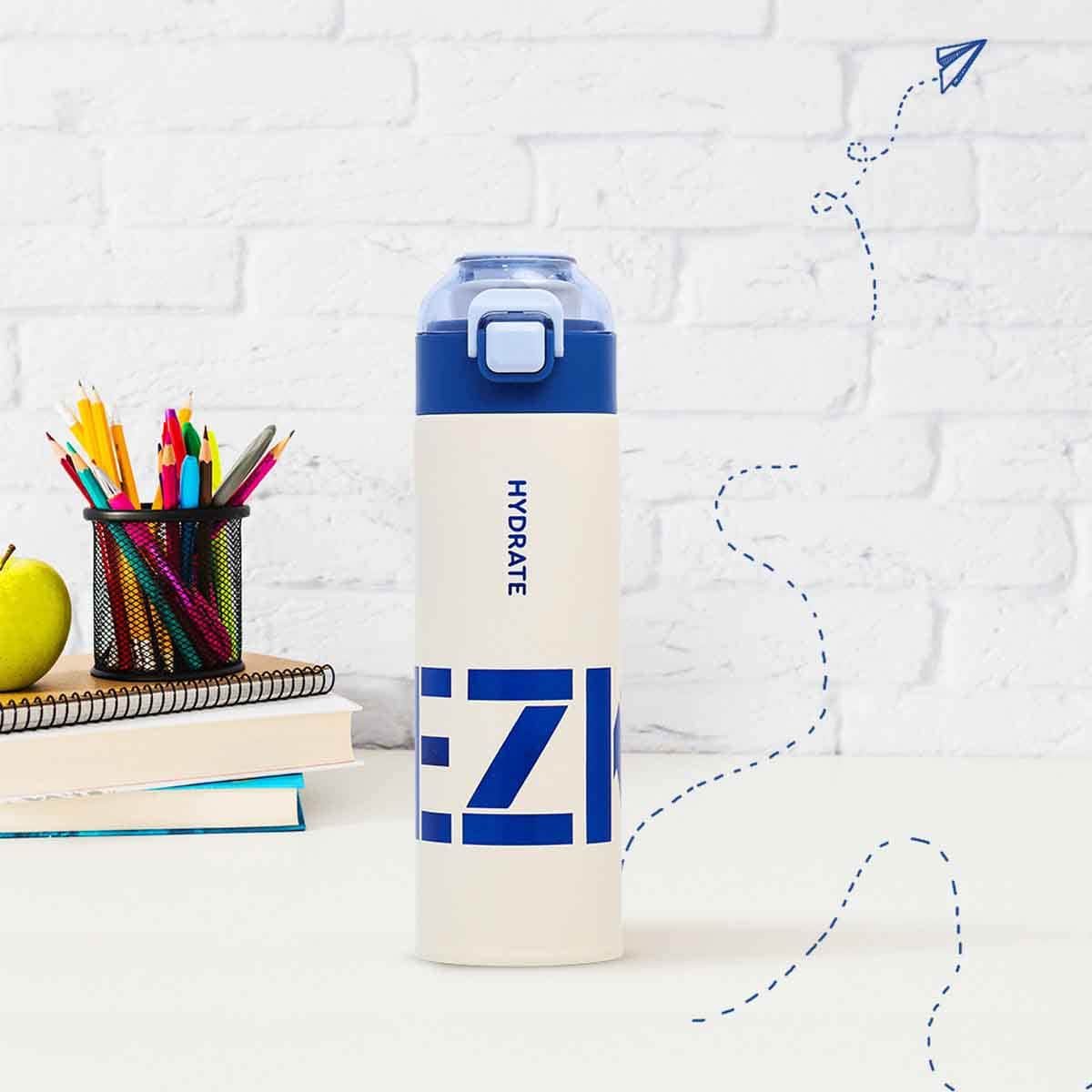 Eazy Kids 550ml Insulated Travel Blue Water Bottle Unisex, 3-4 Years