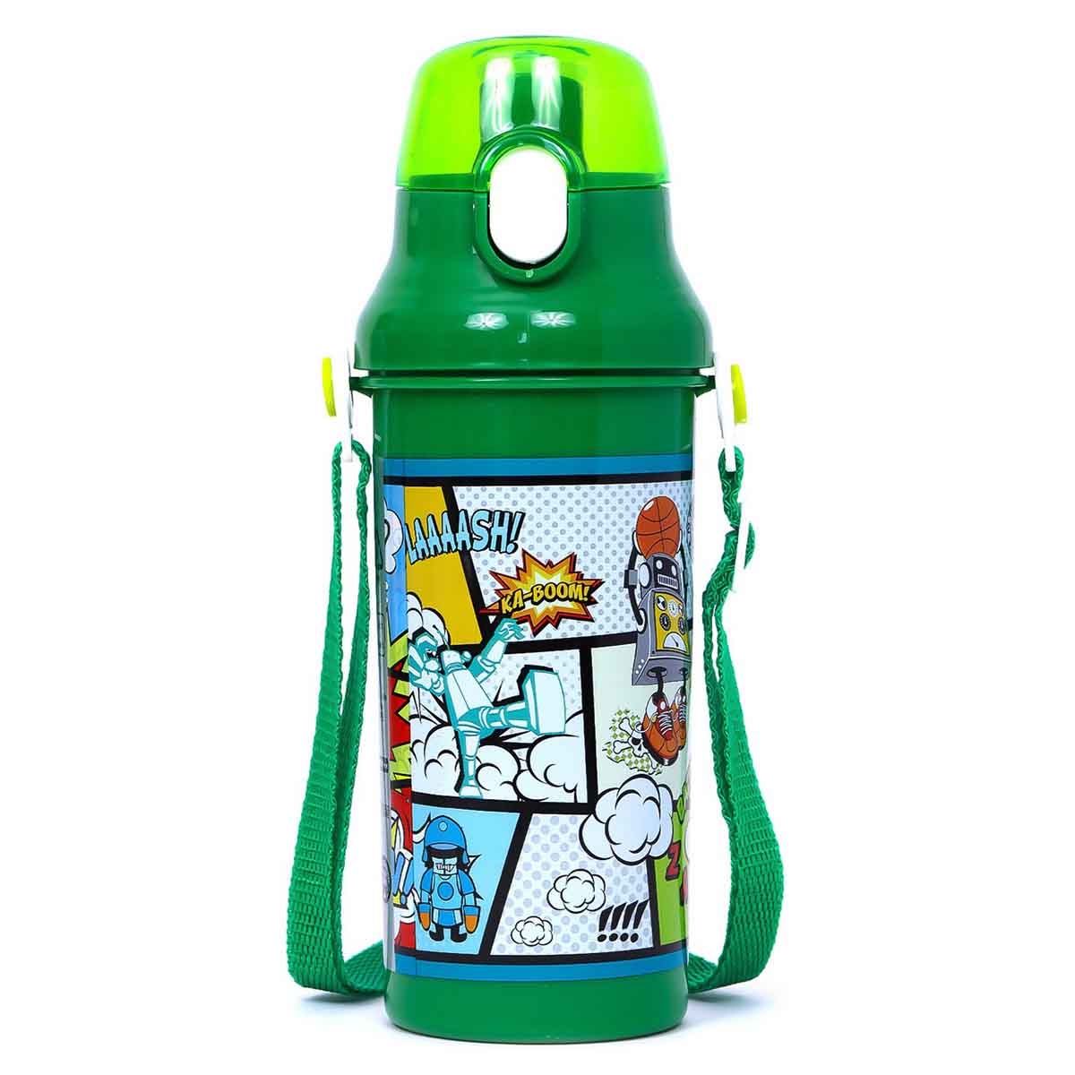 Eazy Kids 600ml Green Water Bottle Unisex, 3-4 Years