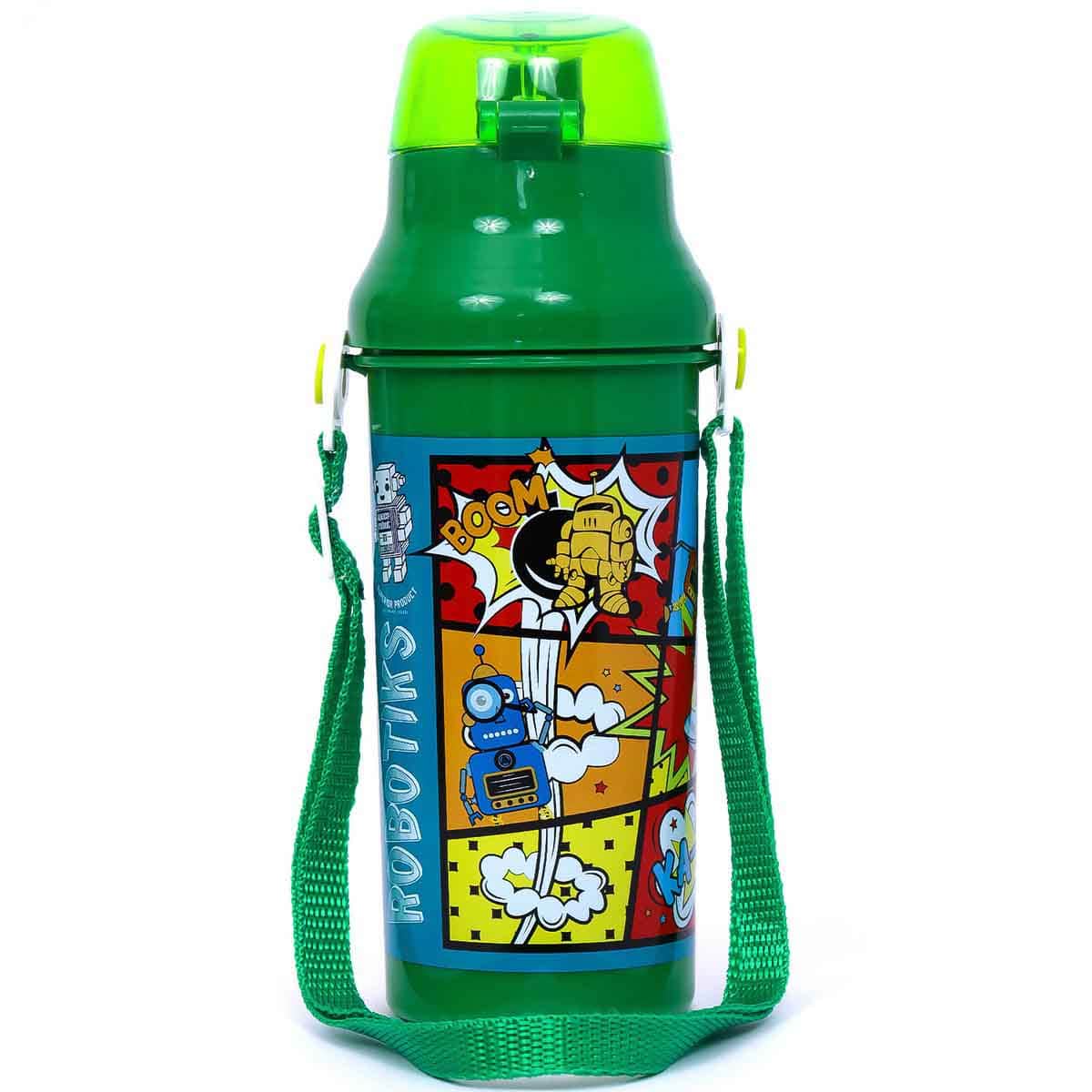 Eazy Kids 600ml Green Water Bottle Unisex, 3-4 Years