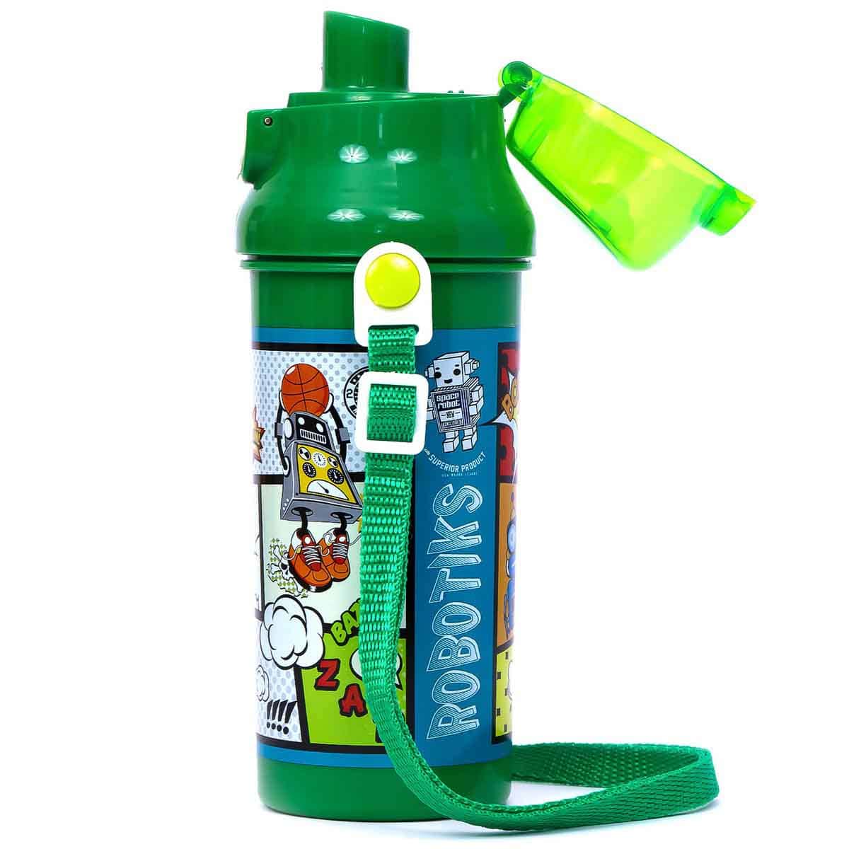 Eazy Kids 600ml Green Water Bottle Unisex, 3-4 Years