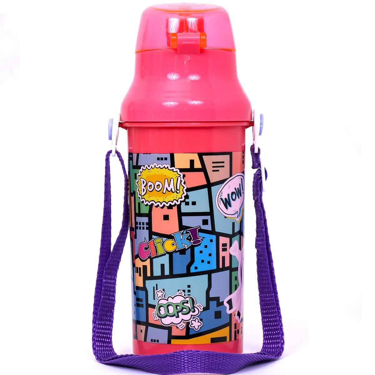 إيزي كيدز زجاجة ماء 600 مل وردي للجنسين، 3-4 سنوات