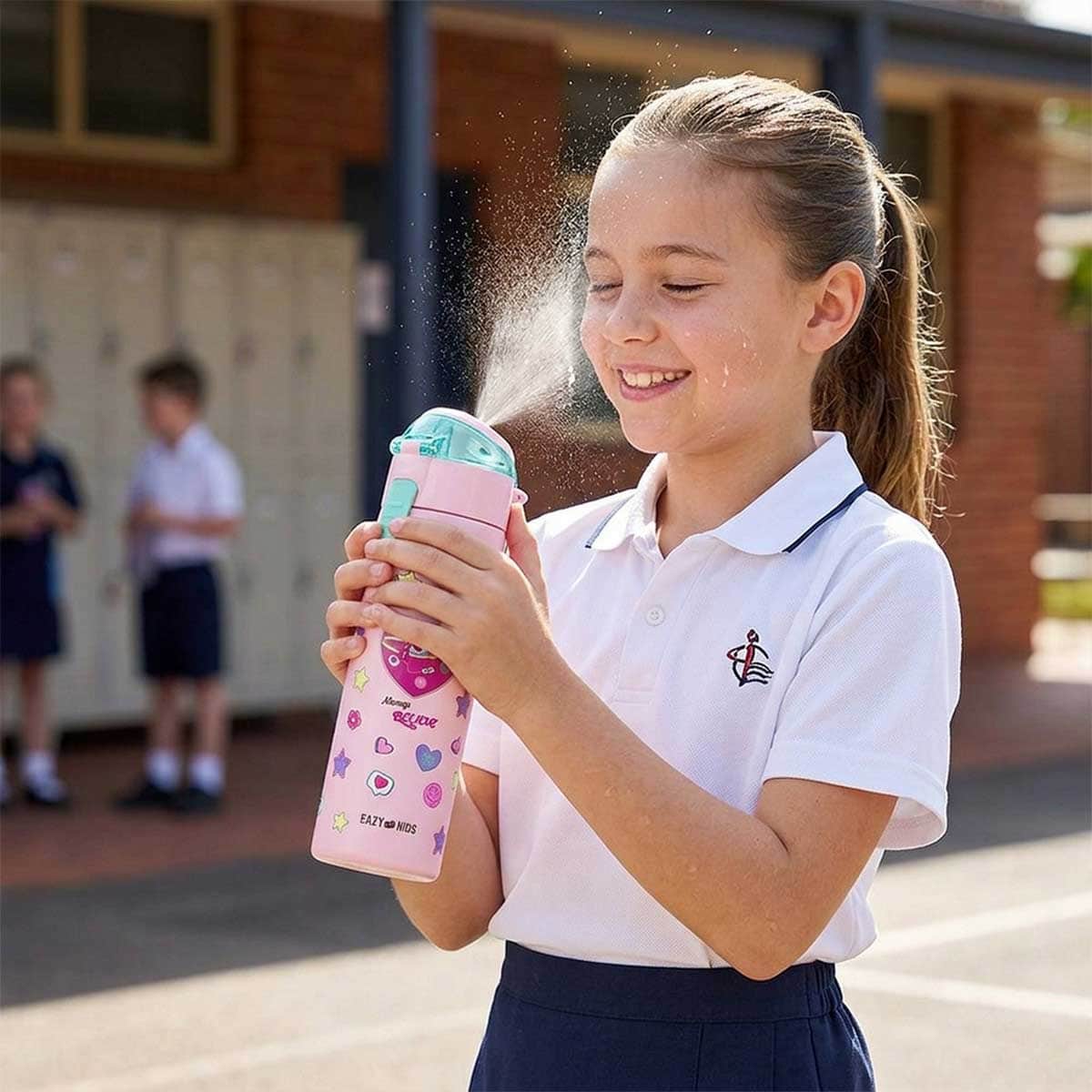 Eazy Kids 640ml Always Believe Insulated Stainless Steel Water Bottle with Spray