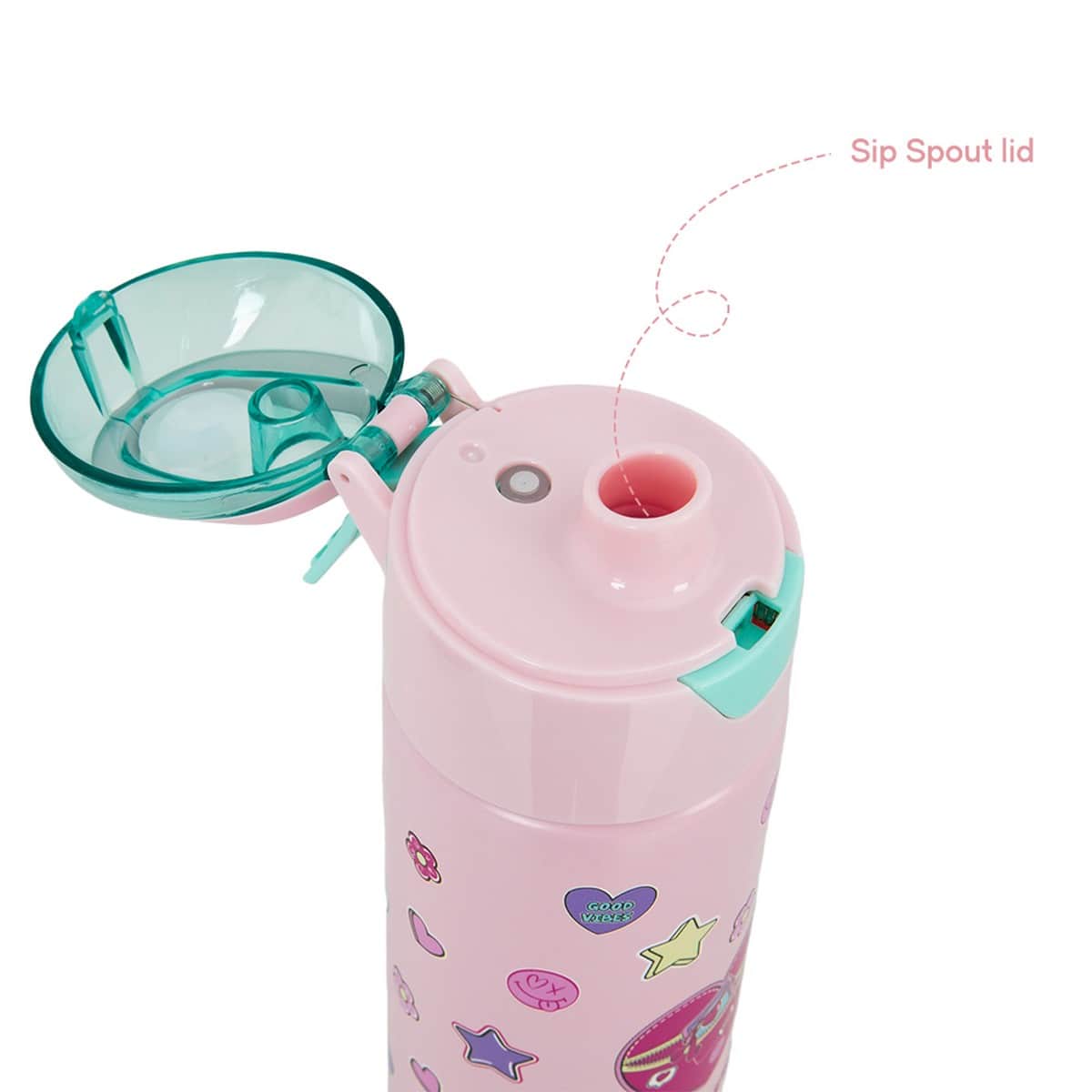 Eazy Kids 640ml Always Believe Insulated Stainless Steel Water Bottle with Spray