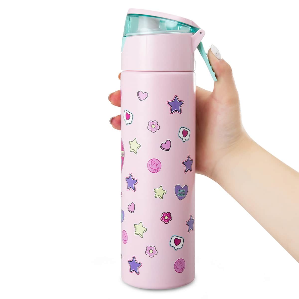 Eazy Kids 640ml Always Believe Insulated Stainless Steel Water Bottle with Spray