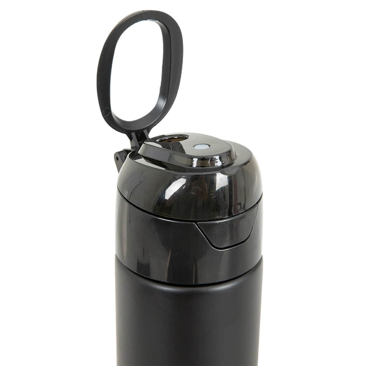Eazy Kids 640ml Black Insulated Stainless Steel Water Bottle with Spray