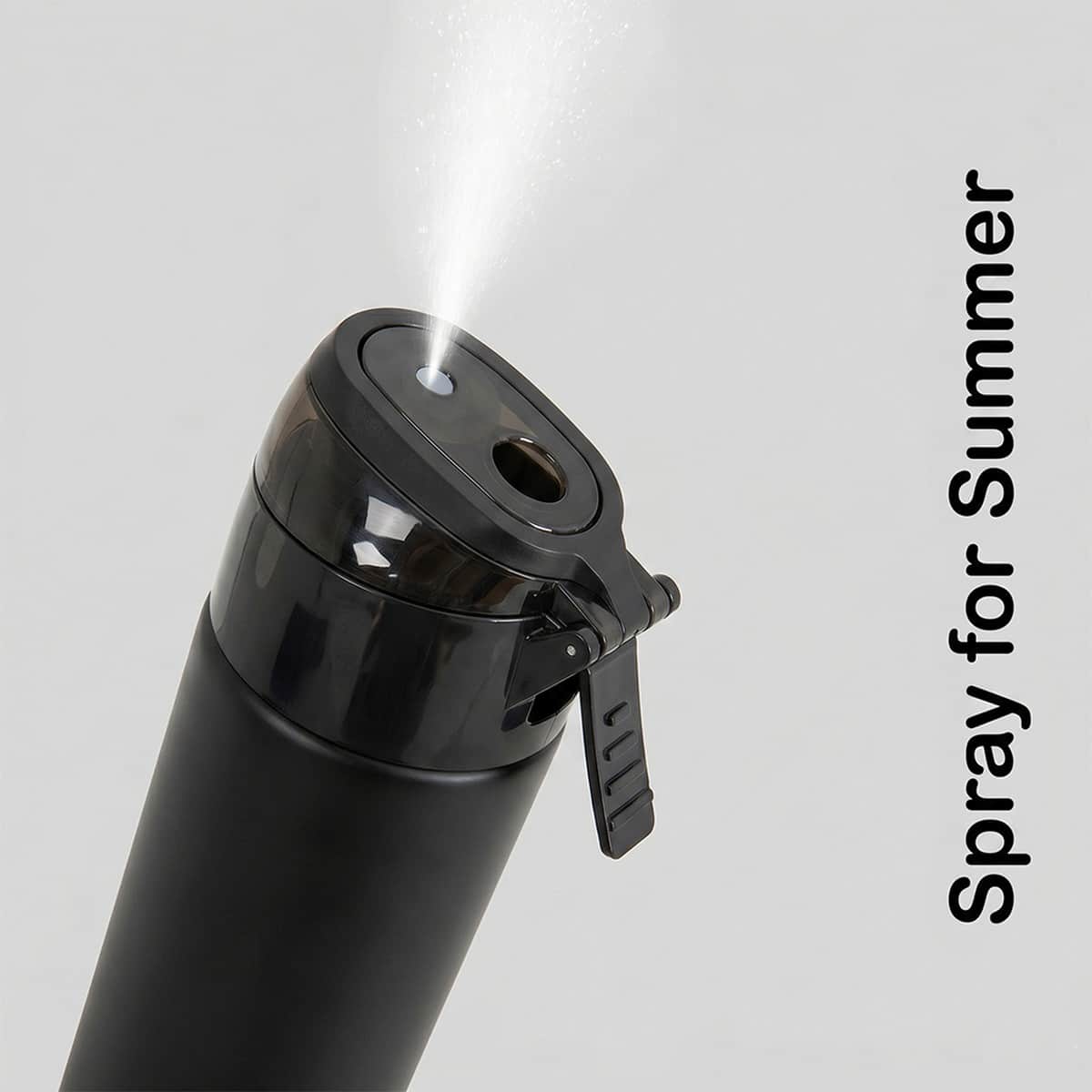 Eazy Kids 640ml Black Insulated Stainless Steel Water Bottle with Spray