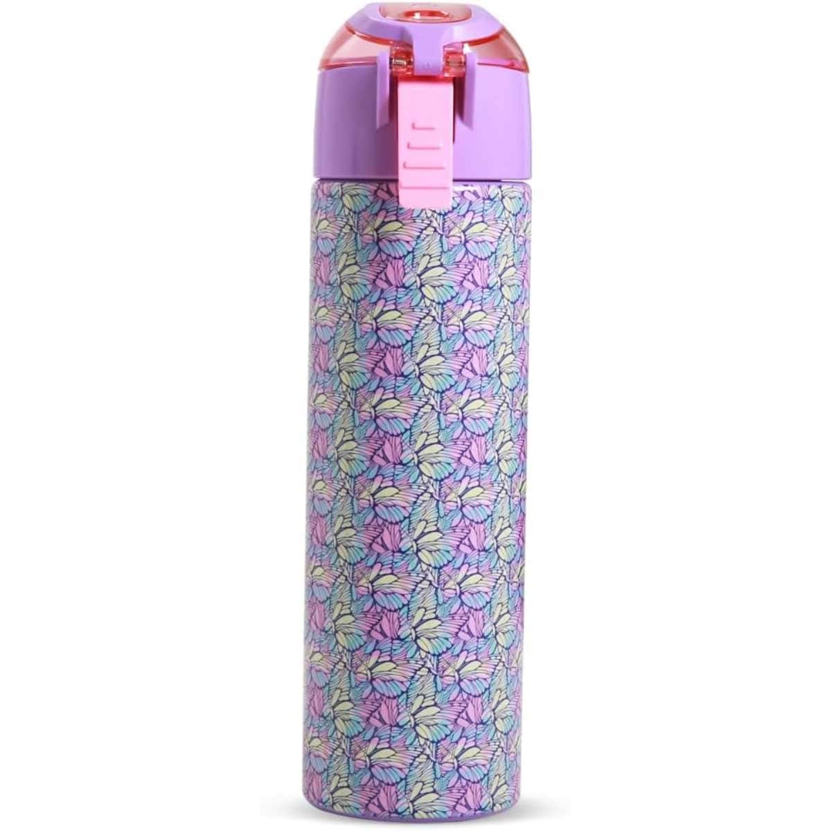 Eazy Kids 640ml Butterfly Insulated Stainless Steel Water Bottle with Spray