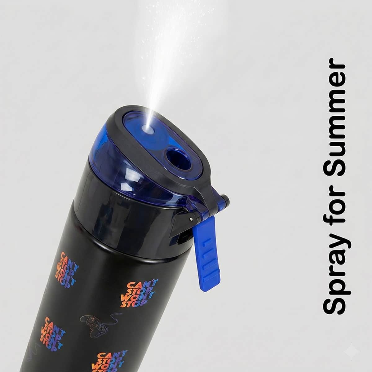 Eazy Kids 640ml Gamer Insulated Stainless Steel Water Bottle with Spray