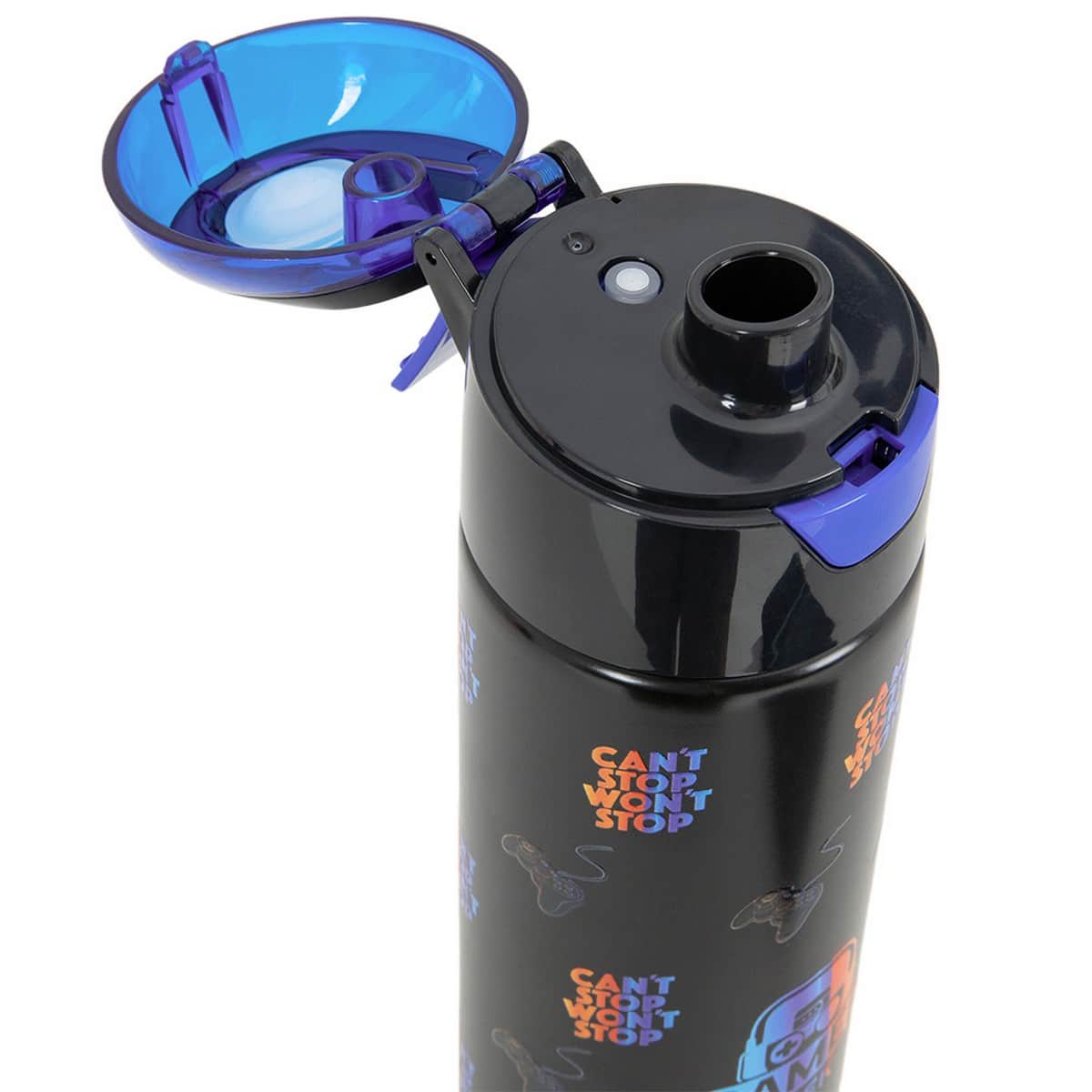 Eazy Kids 640ml Gamer Insulated Stainless Steel Water Bottle with Spray