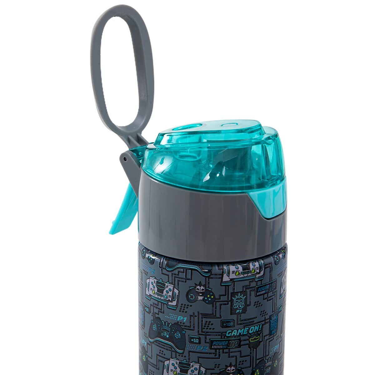 Eazy Kids 640ml Gaming Insulated Stainless Steel Water Bottle with Spray