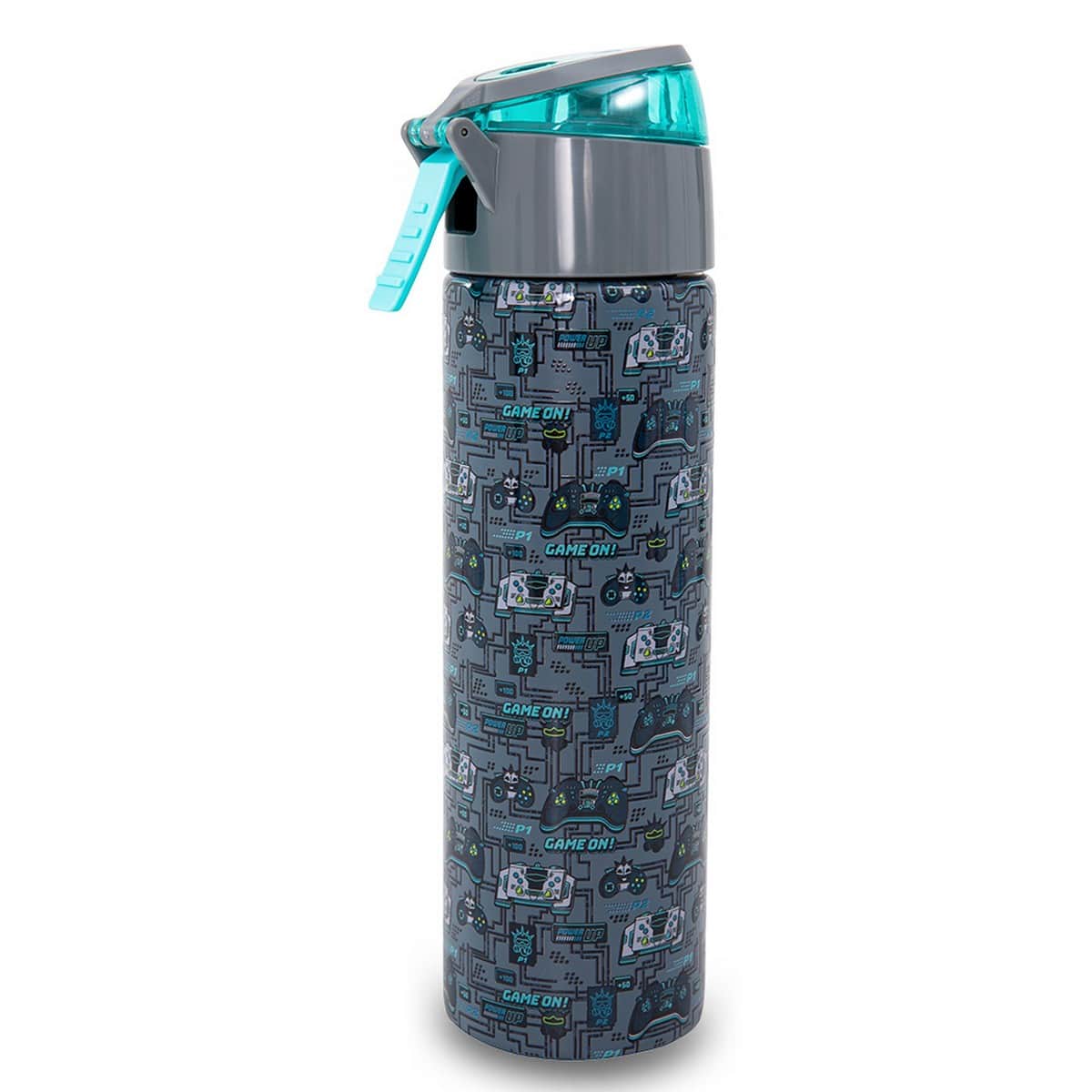 Eazy Kids 640ml Gaming Insulated Stainless Steel Water Bottle with Spray