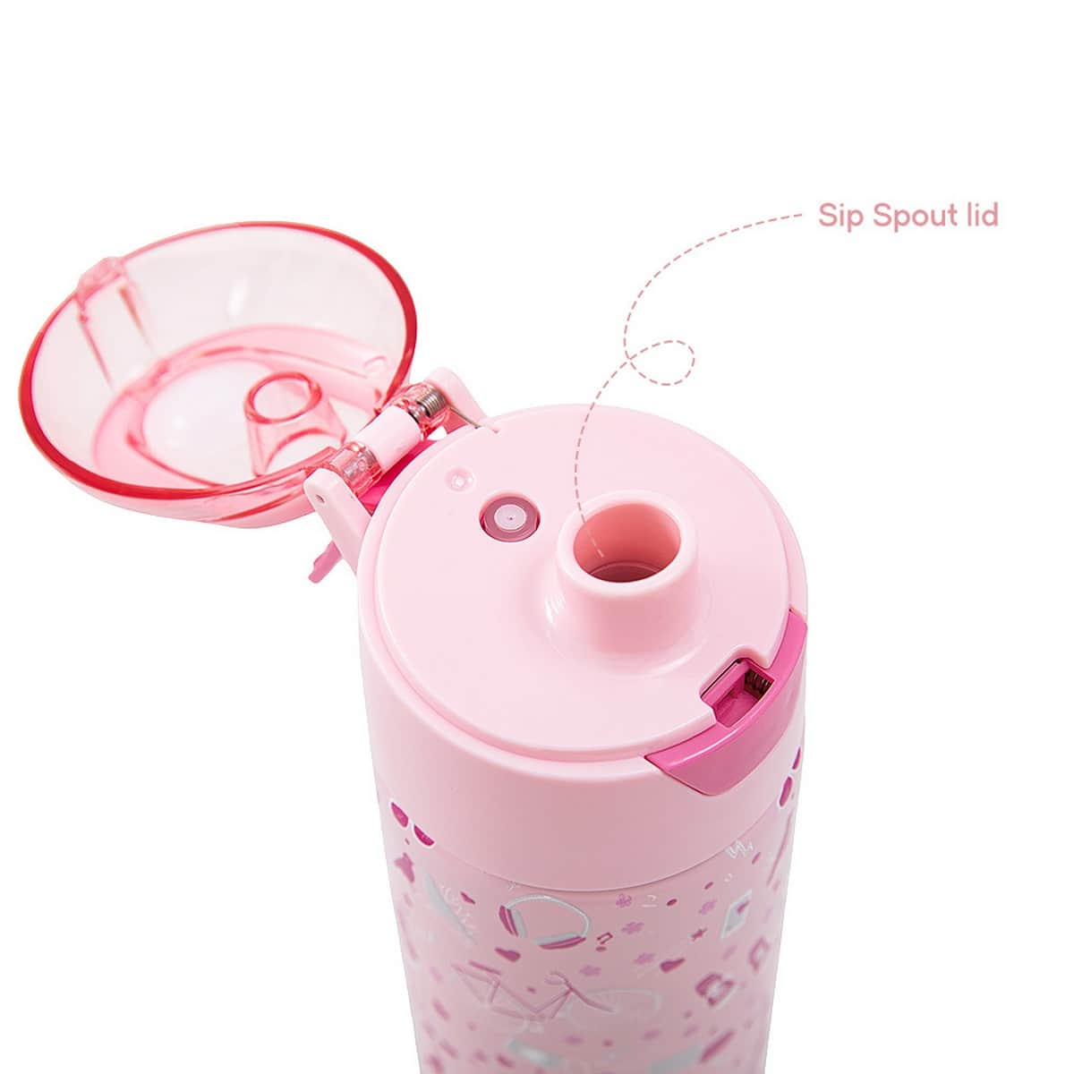 Eazy Kids 640ml Life Pink Insulated Stainless Steel Water Bottle with Spray