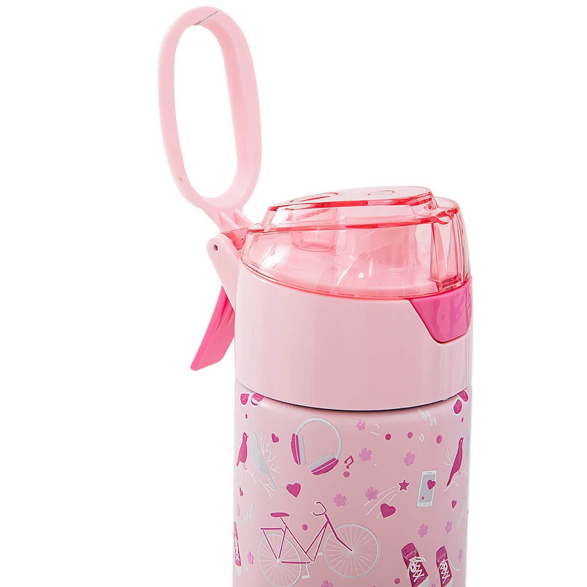 Eazy Kids 640ml Life Pink Insulated Stainless Steel Water Bottle with Spray