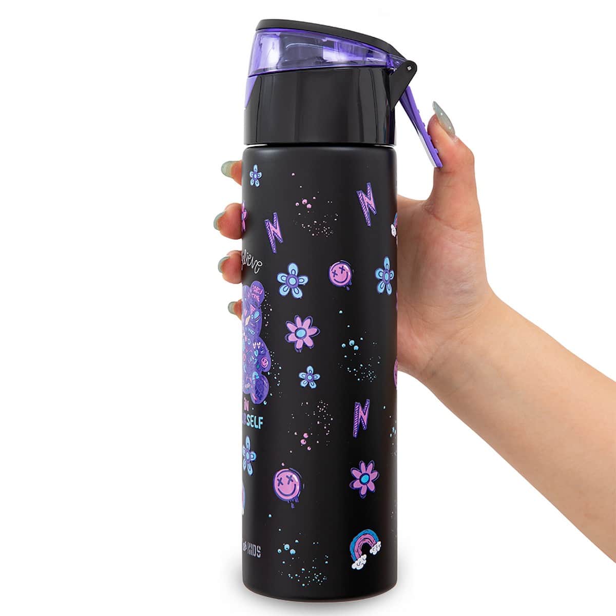 Eazy Kids 640ml Teddy Insulated Stainless Steel Water Bottle with Spray