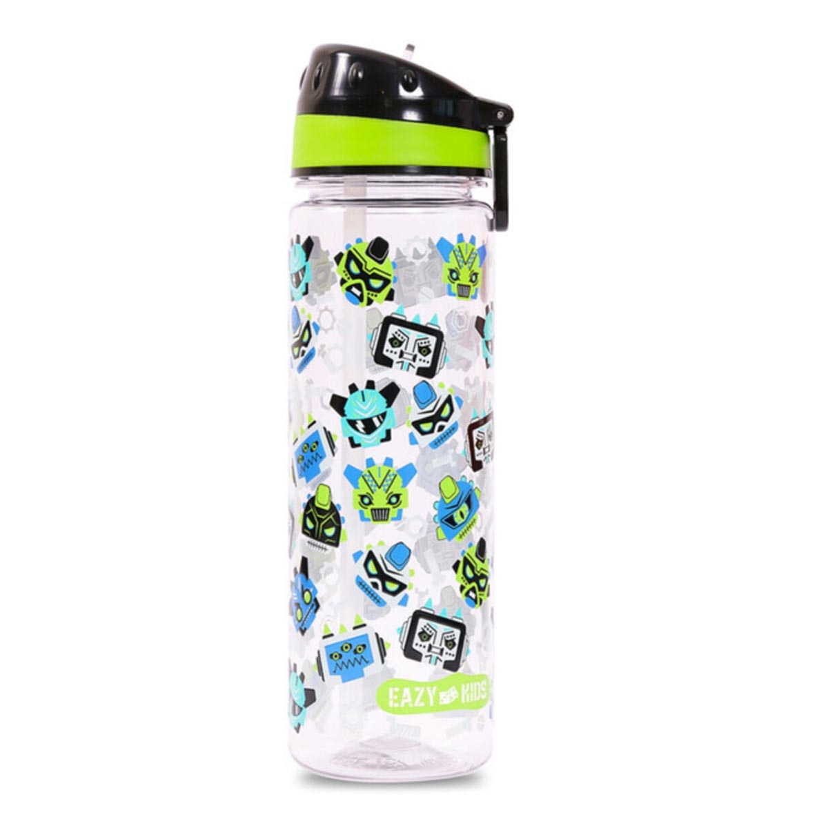 Eazy Kids 650ml Black Tritan Gen Z Water Bottle with Carry Handle