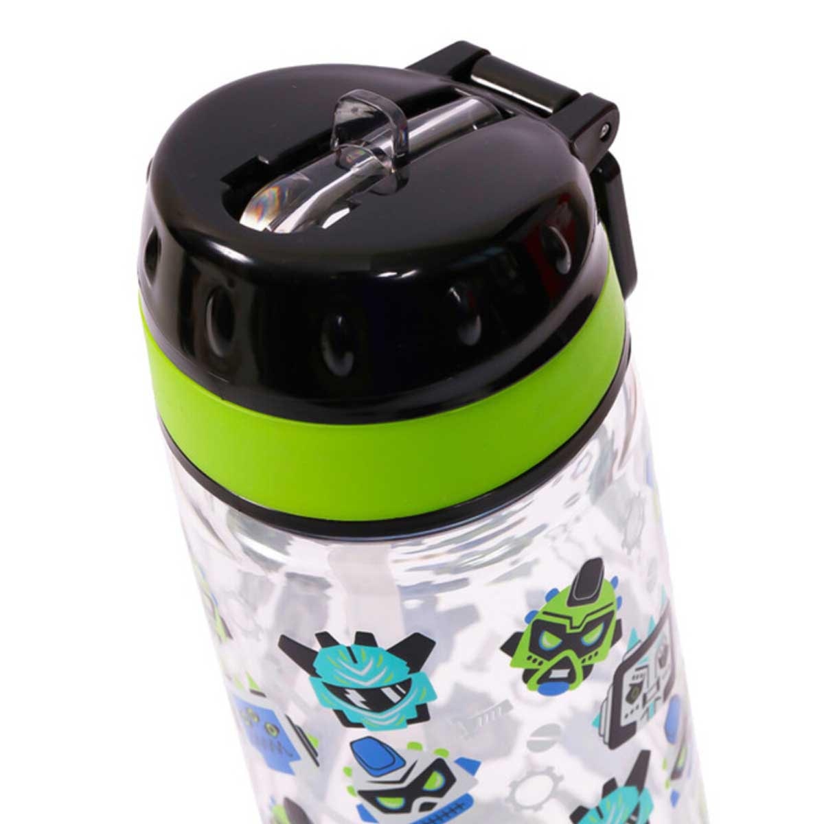 Eazy Kids 650ml Black Tritan Gen Z Water Bottle with Carry Handle
