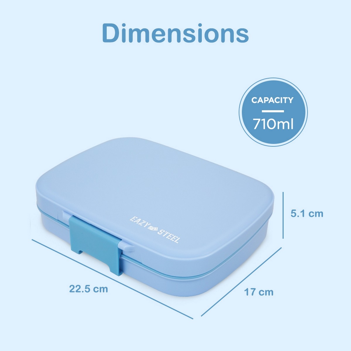Eazy Kids 710ml Premium Stainless Steel Lunch Box