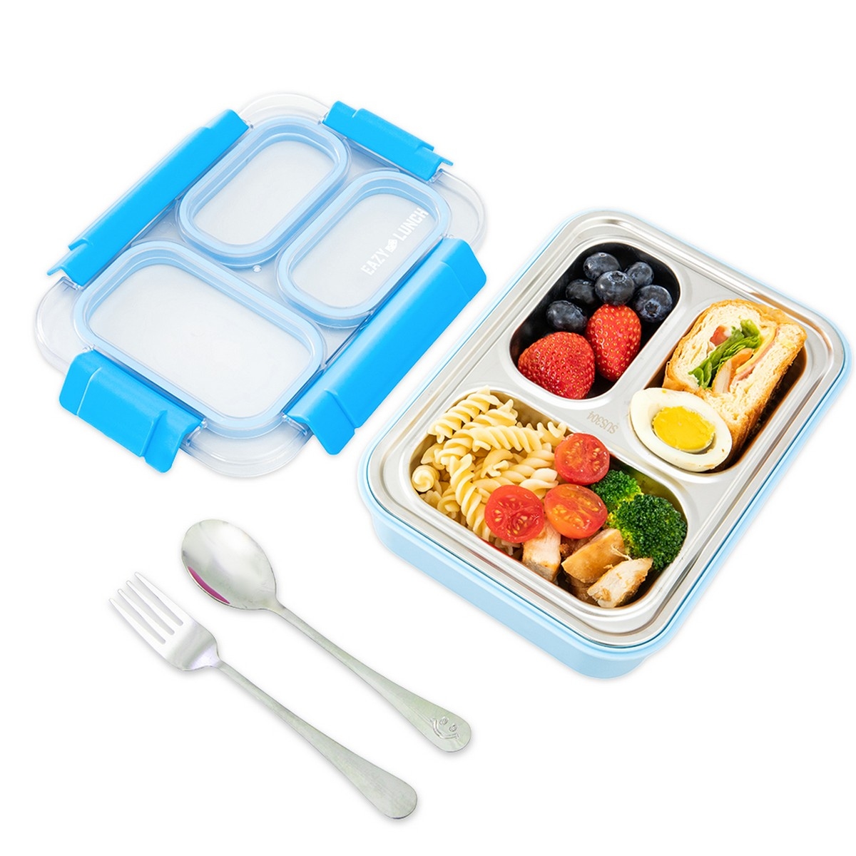 Eazy Kids 710ml Stainless Steel Bento Lunch Box