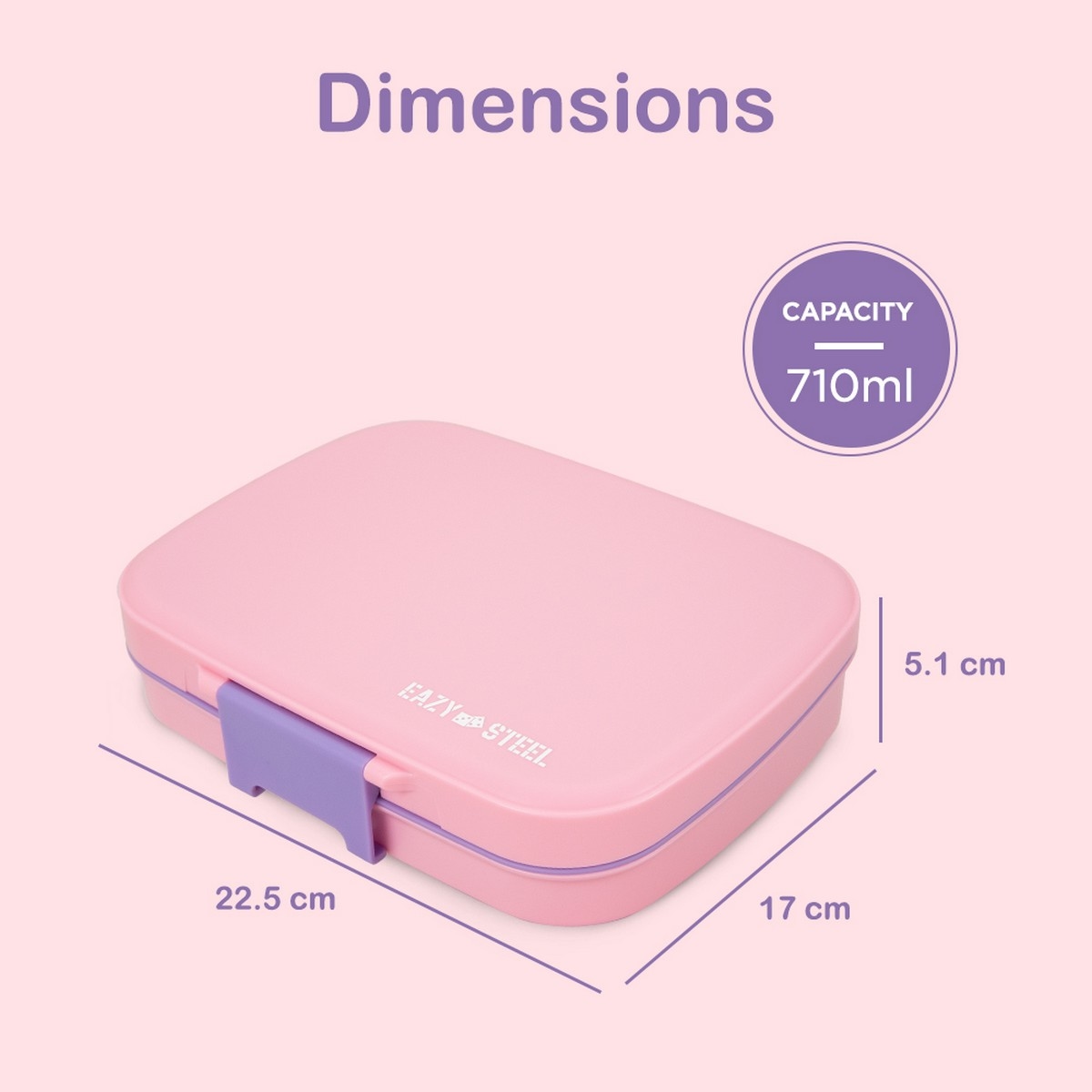 Eazy Kids 710ml Premium Stainless Steel Lunch Box