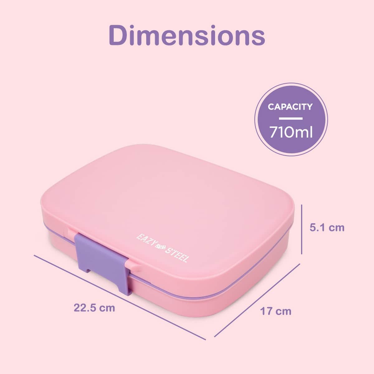 Eazy Kids 710ml Premium Stainless Steel Lunch Box