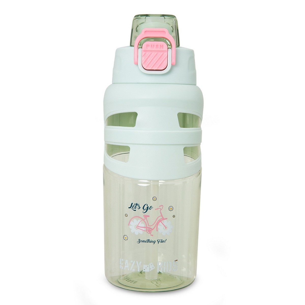 Eazy Kids 750ml Bicycle Mint Flip Top Water Bottle