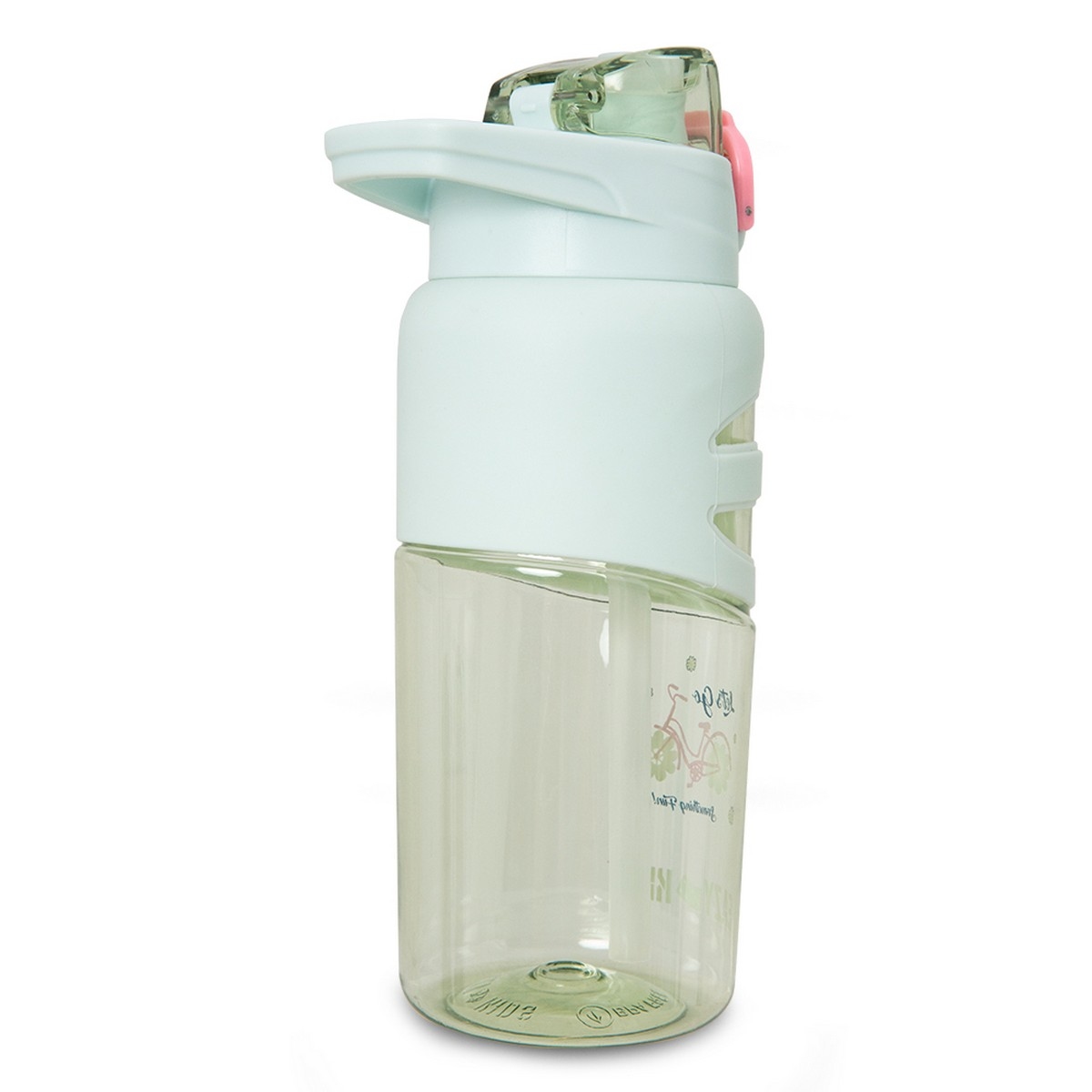 Eazy Kids 750ml Bicycle Mint Flip Top Water Bottle