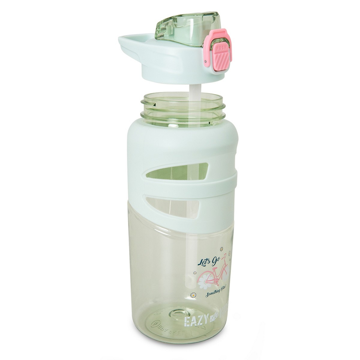 Eazy Kids 750ml Bicycle Mint Flip Top Water Bottle
