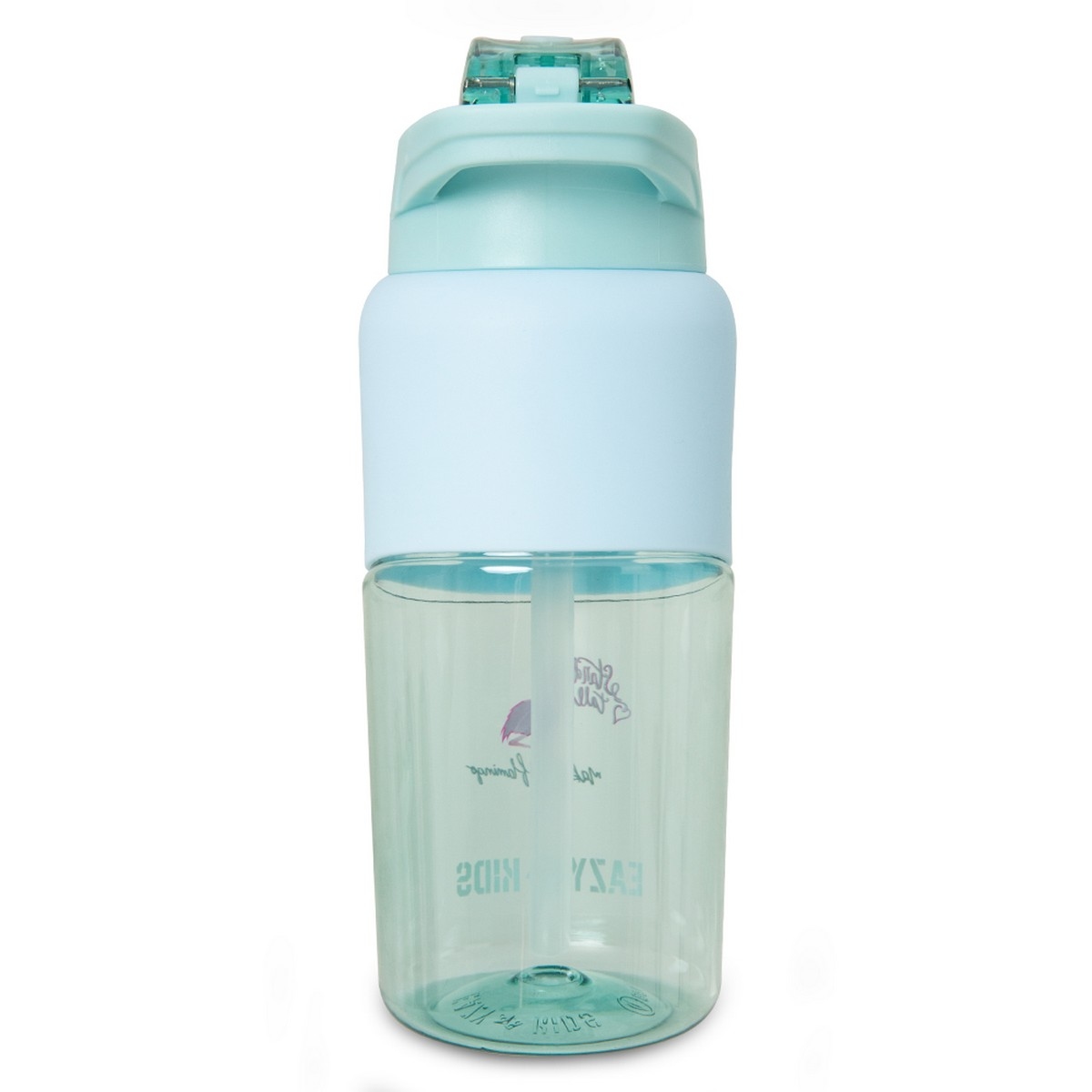 Eazy Kids 750ml Flamingo Aqua Flip Top Water Bottle