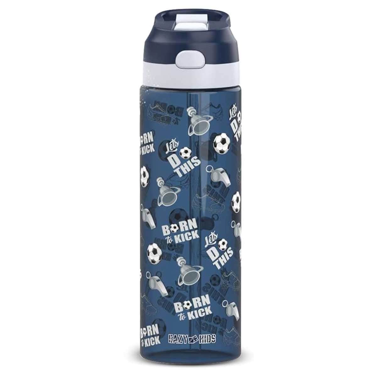 Eazy Kids 750ml Football Tritan Water Bottle with Spray
