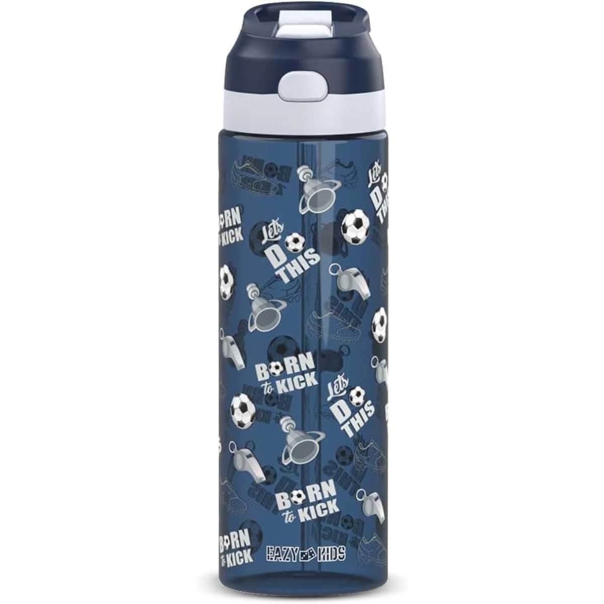 Eazy Kids 750ml Football Tritan Water Bottle with Spray