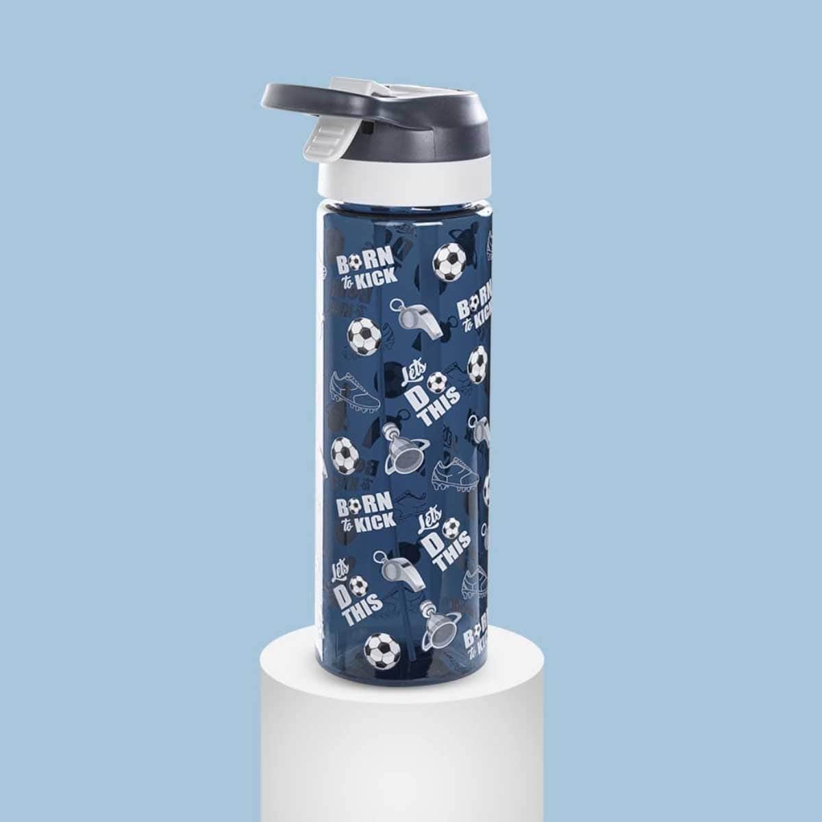 Eazy Kids 750ml Football Tritan Water Bottle with Spray