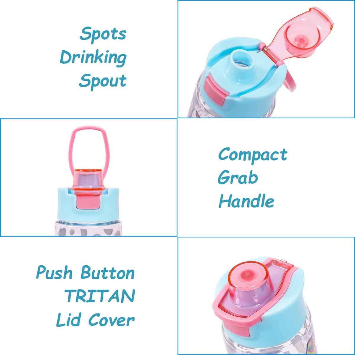إيزي كيدز زجاجة ماء تريتان 750 مل بغطاء فليب للجنسين، 3-4 سنوات