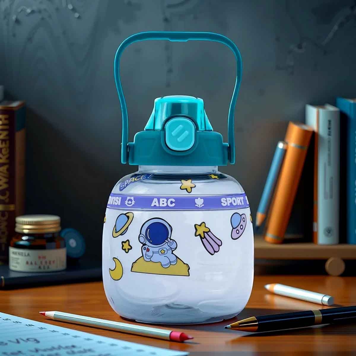 Eazy Kids 800ml Blue Water Bottle Unisex, 3-4 Years