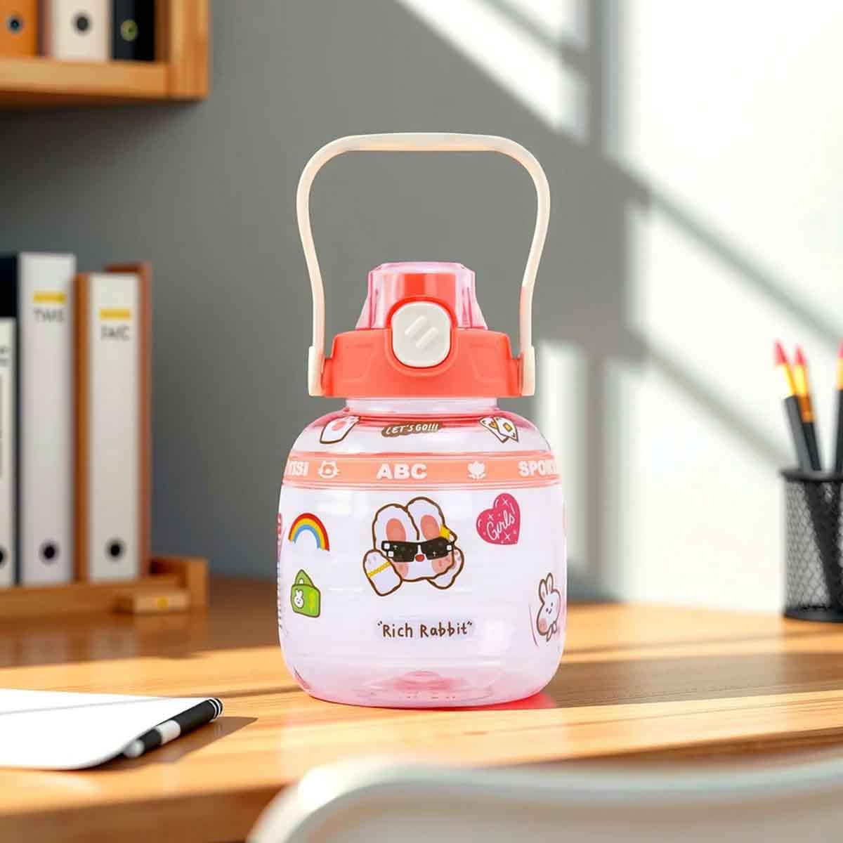 Eazy Kids 800ml Orange Water Bottle Unisex, 3-4 Years