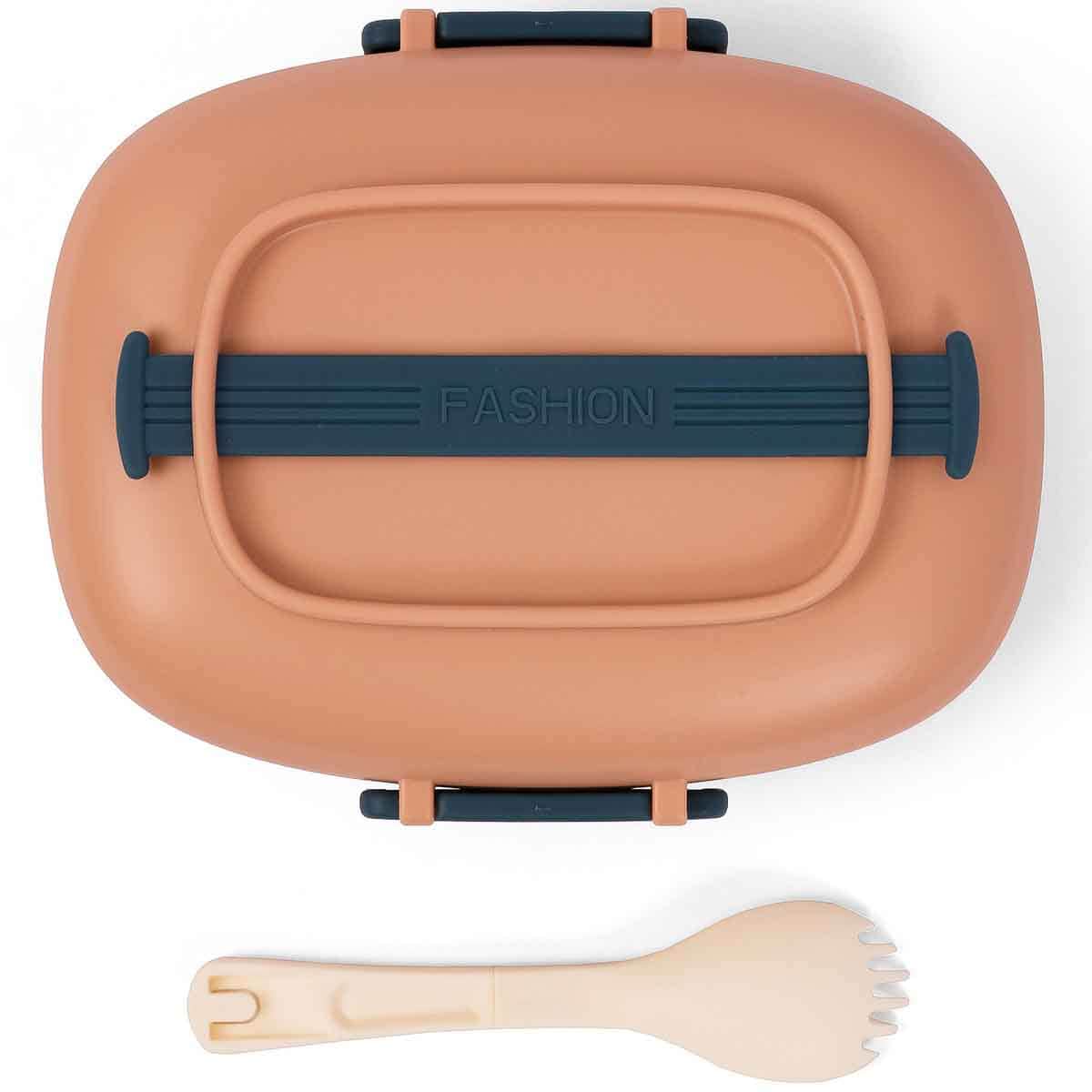 Eazy Kids 850ml Brown Lunch Box Unisex, 3-4 Years