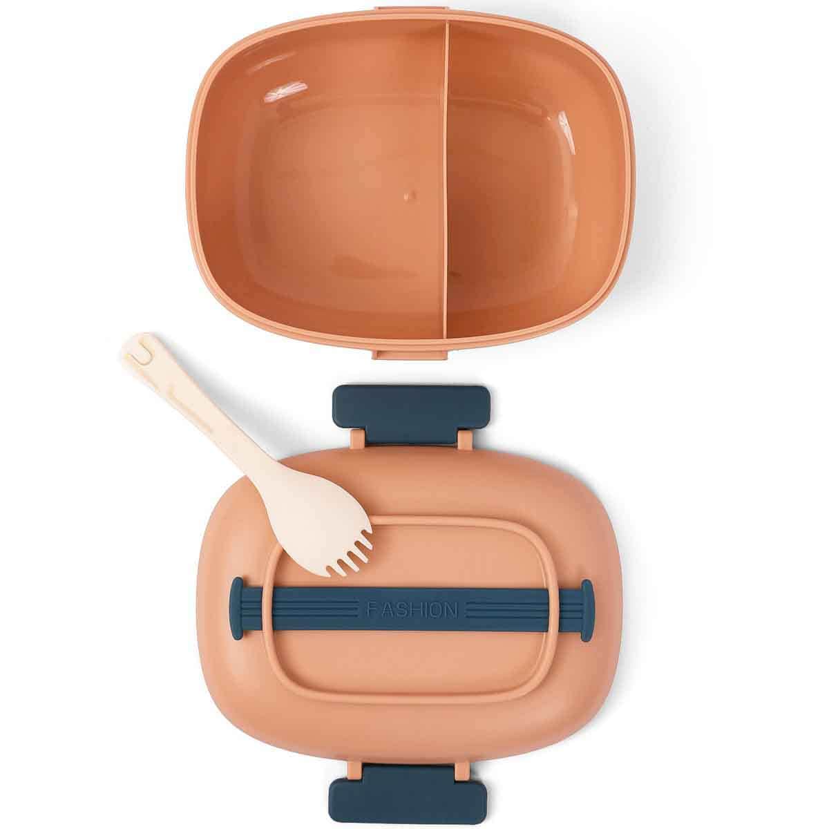 Eazy Kids 850ml Brown Lunch Box Unisex, 3-4 Years